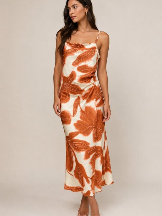 House of Harlow 1960 Dresses & Skirts - NWT House of Harlow 1960 Satin Floral Slip Midi Dress | Medium